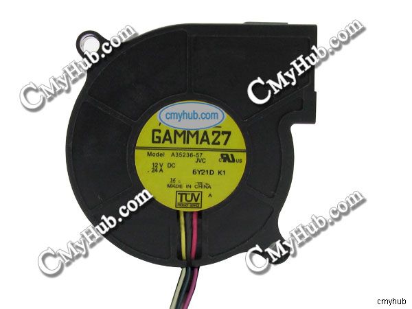 Nidec A35236-57 57 JVC DC12V 0.24A 5925 5CM 59mm 59x59x25mm 4Pin 3Wire Cooling Fan
