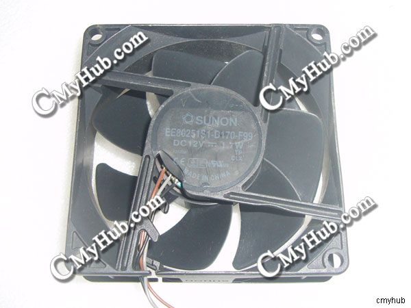 For Benq EP6127A EE80251S1-D170-F99DC12V1.7W80x80x25mm3Pin Projector Cooling Fan 