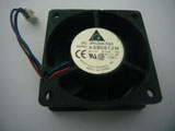 Delta Electronics ASB0612M F00 DC12V 0.24A 6CM 60mm 60x60x25mm 3Pin 3Wire Cooling Fan