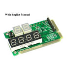 6-Digit Laptop Mini PCI-E Motherboard CPU VGA Diagnostic Analysis Tester Card