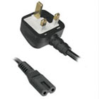 UK Plug Power Cord - 2 Wire