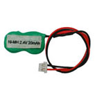 2.4V 20mAh (2 Cells) Rechargeable Ni-MH Battery