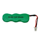 3.6V 20mAh (3 Cells) Rechargeable Ni-MH Battery