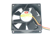 Superred CHA8012CS A DC12V 0.17A 8025 8CM 80mm 80X80X25mm 3Pin 3Wire Cooling Fan