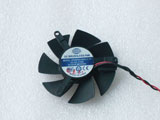 Sapphire X1300 HD4650 HD3650 DF0501012SEE2C 01 DF0501012SEE2C01 45*45*10mm Video Graphics Card Cooling Fan