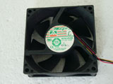 Protechnic MGT8012ZR W25 DC12V 0.54A 8025 8CM 80mm 80x80x25mm 4Pin 4Wire Cooling Fan