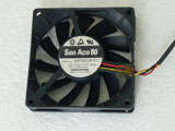 Sanyo Denki 109P0812M7D11 DC12V 0.09A 8015 8CM 80mm 80X80X15mm Cooling Fan