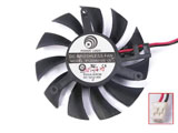 New Power Logic PLD06010S12L DC12V 0.2A 5510 5CM 54mm 54x54x10mm 39mm 2Pin 2Wire Graphics Card Cooling Fan