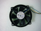 Everflow F129025BU DC12V 0.38A 9525 9CM 95mm 95x95x25mm 4Pin 4Wire Cooling Fan
