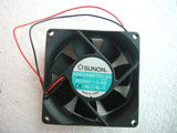 SUNON KDE2408PTB1 6A 318 DC 24V 3.4W 8025 8CM 80mm 80x80x25mm 2Pin 2Wire Cooling Fan