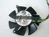 Power Logic PLD05010S12M Server Frameless 47x47x10mm  0.15A 4Wire 4Pin Connector Cooling Fan