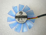 Power Logic PLD06010S12L DC12V 0.20A 6010 5.5CM 54mm 54x54x10mm 2Pin 2Wire Graphics Card Cooling Fan Blue