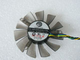 Power Logic PLD06010S12L DC12V 0.2A 5310 5CM 53mm  53x53x10mm 4Pin 4Wire Graphics Cooling Fan