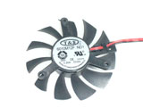 T&T 6010M12F DC12V 0.20A 5510 2CM 55mm 55x55x10mm 2Pin 2Wire Graphics Cooling Fan