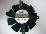 AVC DASB0815B2U DC12V 0.6A 7515 7CM 75mm 75x75x15mm 4Pin 4Wire Graphics Cooling Fan