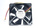 Nidec D08A 24PG 01B DC24V 0.11A 8025 8CM 80mm 80x80x25mm 3Wire Cooling Fan