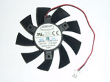 EVGA GTS450 GTX650 GTX650Ti Gigabyte GV-N450-512I GV-N240D5 T128015SH 75mm 40mm Graphics Card Cooling Fan