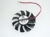 Power Logic PLD06010D12L DC12V 0.20A 5410 5CM 54*11mm 54x54x11mm 2Pin 2Wire Graphics Card Cooling Fan