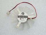 New Power Logic PLD06010S12L DC12V 0.2A 54mm 54x54x10mm 39mm 2Pin 2Wire Graphics Card Cooling Fan Transparent