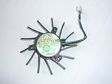 Protechnic Magic MGT7012YF-W20 W20 DC12V 0.43A 65mm 32mm 65X65X12mm 4Wire Graphics Card Cooling Fan