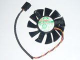 Protechnic MGT6012YR O15 DC12V 0.37A 5510 5CM 55mm 55X55X10mm 3Pin 3Wire Graphics Cooling Fan