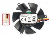 Zotac Sapphire X1300 HD4650 HD3650 Cooler Master FY04510H12SFA 45mm Graphics Card Cooling Fan