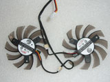 Power Logic PLD08010S12H DC12V 0.25A 7310 7CM 73mm 73x73x10mm 3Pin 5Wire Graphics Cooling Fan