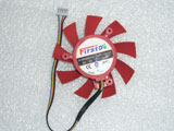 Firstd FD7015H12S 9500GT DC12V 0.43A 4Pin 4Wire  Graphics Cooling Fan