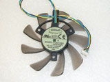 ASUS EAH6790 EAH6870 ENGTX460 T129215SU AF676aR DC12V 0.50AMP 4Wire Graphics Card Cooling Fan