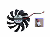 Power Logic Graphic Card Cooling Fan PLD08010S12HH 74x74x10mm