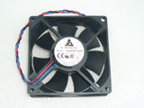 Delta Electronics AUB0812VH K707 DC12V 0.41A 8025 8CM 80mm 80X80X25mm 3Pin 3Wire Cooling Fan