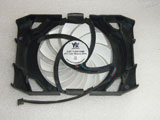 Inno3D GTS450 GTX550TI GTX650 GTS250 HD5770 For TK CF-12915B Cooling Fan