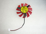 Gainward HB7010BS DC12V 0.17A 4Pin 2Wire 62mm Graphic Card Cooling Fan