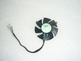 YOUNG LIN DFB501012H DC12V 1.6W 4Pin Screws Hole 39mm 46x46x10mm Graphics Card Cooling Fan