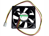 New Sunon KDE1207PHV3 4987331 5093599 5245236 7015 7CM 70mm 70x70x15mm 70*70*15mm DC12V 0.6W 3Pin 3Wire Cooling Fan