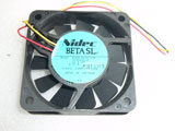NIDEC D06R-12TH 29B DC24V 0.12A 6CM 6015 60x60x15mm 3Pin Cooling Fan
