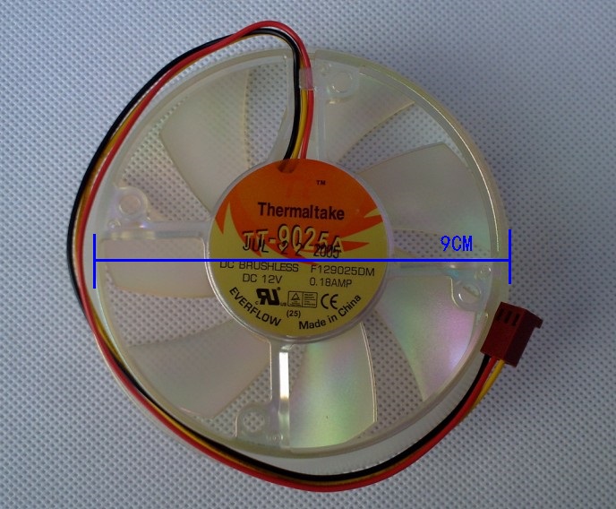Everflow Thermaltake TT-9025A F129025DM DC12V 0.18AMP Cooling Fan