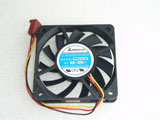 Bi-Sonic INNOVATIVE BP601012H 60*60*10mm 60x60x10mm DC12V 0.21A 3-Wire 3-Pin PC Power Square Cooling Fan