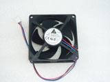 DELTA AUB0812VH-7Y83 DC12V 0.41A 8025 8CM 80MM 80X80X25MM 3pin Cooling Fan