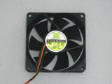 hec D80SL-12 DC12V 0.10A 8025 8CM 80mm 80x80x25mm 3Pin 3Wire Cooling Fan