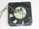 Nidec D06T-24TU 25B 24VDC 0.10Amp 6025 6CM 60mm 60x60x25mm 3Pin Cooling Fan
