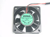 HYPRO AD0612MX-A70GL DC12V 0.14A 6025 6CM 60mm 60x60x25mm 2Pin Cooling Fan