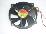 Everflow Thermaltake TT-9025A F129025SL DC12V 0.12AMP 95x95x25mm 3Pin Cooling Fan
