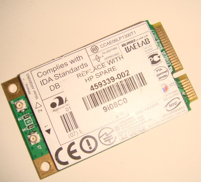 HP Compaq CQ60 CQ50 V6000 F700 C700 CQ61 dv5 459339-002 459339-004 WLAN Wifi Wireless LAN Card