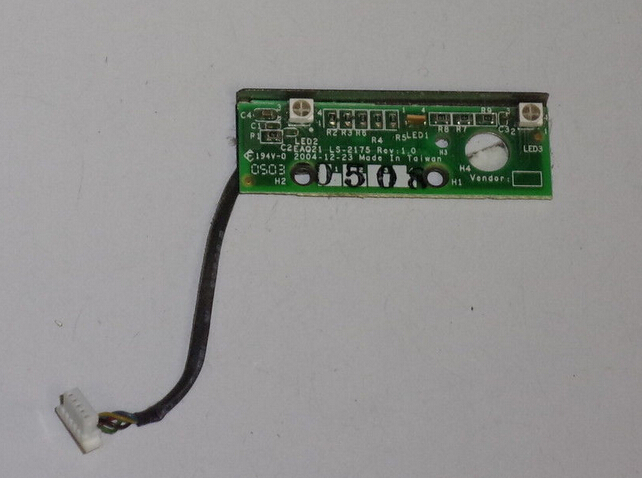 Dell XPS M1710 PP14L Gen 2 LS-2175 LED Board With 5Pin Connector Ribbon Wire Cable