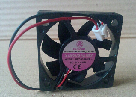 BI-SONIC BP501024H DC24V 0.09A 5010 5cm 50x50x10mm 2pin Inverter Cooling Fan