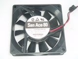SANYO DENKI 109P0824M608 DC24V 0.07A 8020 8CM 80mm 80x80x20mm 3pin Cooling Fan