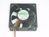 SUNON KDE1206PKV2 MS.AF.GN DC12V 0.8W 6020 6CM 60mm 60x60x20mm 3pin Cooling Fan
