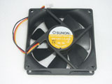 SUNON KD1209PTBX-6A F DC12V 4.3W 9025 9CM 90MM 90x90x25mm 3pin Cooling Fan