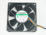 SUNON MF80201VX-Q000-S99 DC12V 3.84W 8020 8CM 80mm 80x80x20mm 5Pin Cooling Fan